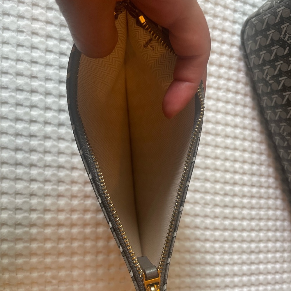 Tory Burch Gray Geometric Print Tote - Picture 10 of 15